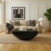 Royal Hampton Coffee Table | 36" Square Top | Handcrafted Rounded Drum Base | Mango Wood - 2 of 4
