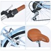 VisioGear Bicycles, 24 Inch Ladies Bicycle with Adiustable Seat, Commute Bicycle for Women Ladies, Beige, 62.2"*23.62"*40.16" - 3 of 4