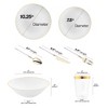 Smarty Had A Party White w/ Gold Organic Plastic Tableware Set - 120 Sets - 2 of 4