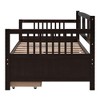 NicBex Twin Size Daybed,Wood Sofa Bed Frame with 2 Drawers for Bedroom,Living Room,Apartment - image 4 of 4