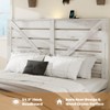 KWPZQE Platform Bed Frame with Wood Headboard and Footboard, Industrial Platform Bed with Metal Slats Support, Under Foundation Storage, Noise-Free - 4 of 4