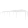 vidaXL Party Tent for Outdoor Entertainment - UV- & Water-Resistant PE Fabric, Sturdy Steel Frame - Easy to Assemble (White, 9.8'x39.4') - 2 of 4