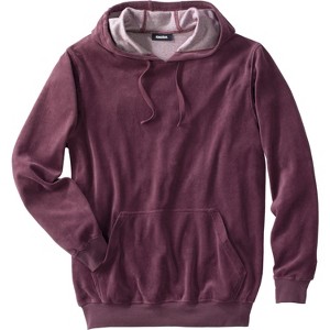 KingSize Men's Big & Tall Tall Velour Long-Sleeve Pullover Hoodie - 1 of 2