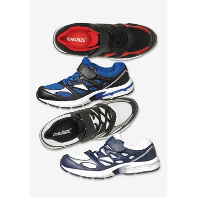 KingSize No-Tie Sneakers - 10 1/2 EW, Jet Black Blaze Red — фото 6