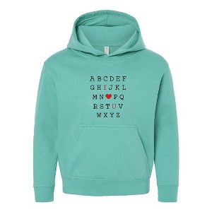The Juniper Shop Alphabet I Love You Youth Graphic Hoodie - 1 of 3