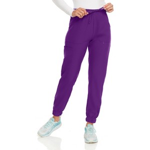 Hey Collection Women Medical Scrubs Jogger Pants with 4 Pockets and 4-Way Stretch - 1 of 4