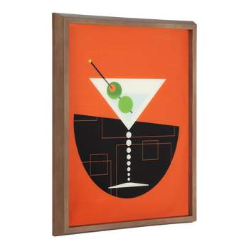 16" x 20" Blake Martini Framed Printed Art by Amber Leaders Designs - Kate & Laurel All Things Decor