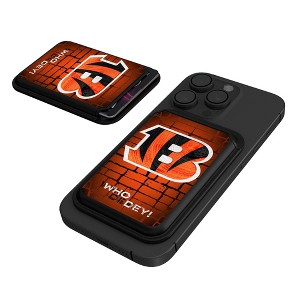 NFL AFC Teams Brick Wall Black Magnetic Credit Card Wallet - 1 of 3