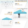 EAGLE PEAK Slant Leg Pop-up Canopy Tent Easy One Person Setup Instant Outdoor Beach Canopy Folding Portable Sports Shelter - 2 of 4