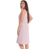 Dreamcrest Womens Sleeveless Nightgown with Lace Trim – Comfortable Sleepwear Pajamas – Solids & Prints - 2 of 3