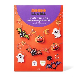 Halloween Pom Characters Garland Craft Kit - Mondo Llama™ - 1 of 4