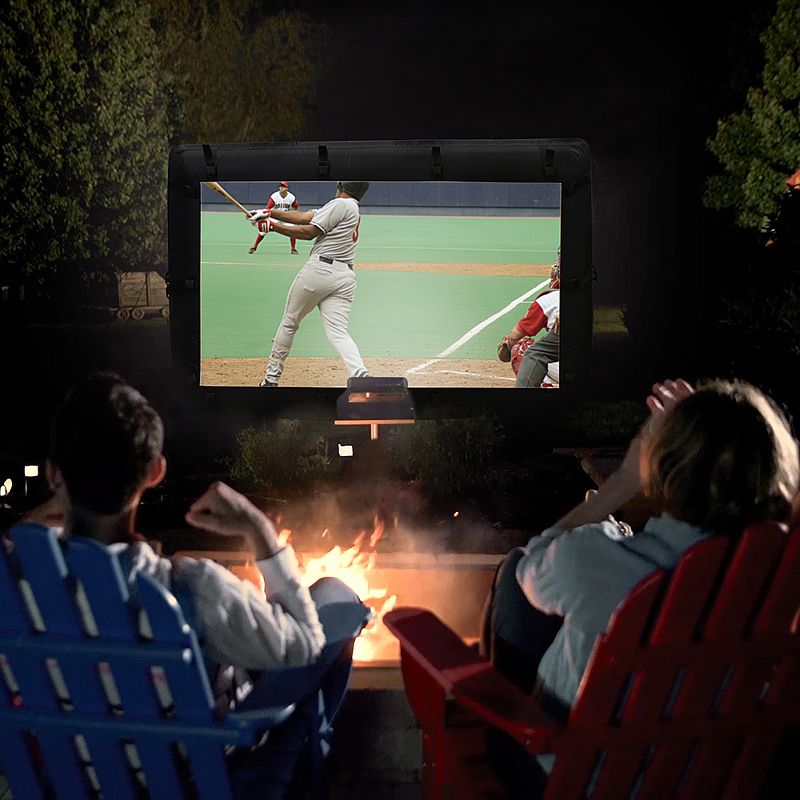 Total Homefx Pro Weather-Resistant Inflatable Theatre Kit With Outdoor Projector, And 72" Projection Screen, 2 of 5