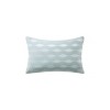 Yukimo Oblong Decorative Pillow Blue 12x20", Embroidered Wavy Design, 100% Cotton Cover, Hypoallergenic, OEKO-TEX Certified - 2 of 4