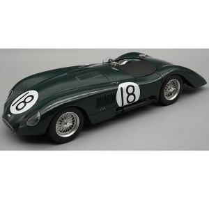 Jaguar C-Type Longtail #18 "24 Hours of Le Mans" (1952) "Mythos Series" with Display Case 1/18 Model Car by Tecnomodel - 1 of 3