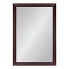 Kate and Laurel Scoop Framed Wall Mirror, 28x40, Cherry - 2 of 4