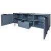 59" Modern Entertainment Center TV Console With Storage Cabinets And Open Shelf,TV Stand Solid Iron Feet, Stylish TV Table For Living Room, Bedroom - 4 of 4
