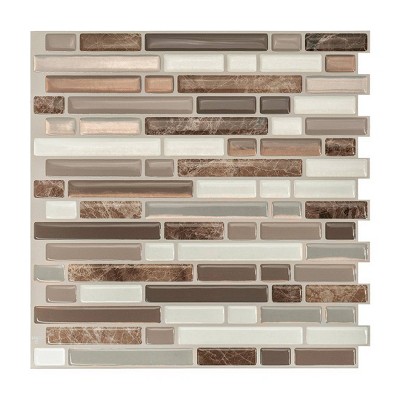 Smart Tiles Bellagio Santi 4pk Peel and Stick 3D Backsplash