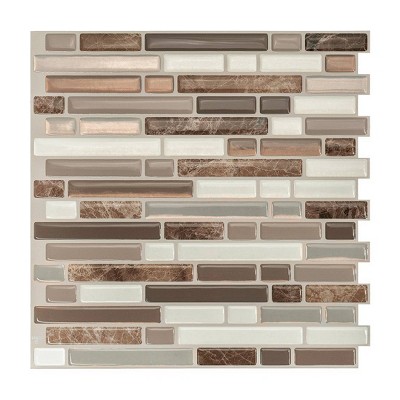 Smart Tiles Bellagio Santi 4pk Peel and Stick 3D Backsplash