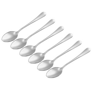 Unique Bargains 410 Stainless Steel Home Kitchen Restaurant Spoons 12 Pcs - 1 of 4