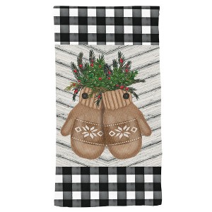 Briarwood Lane Winter Hand Towel 26x18 Farmhouse Mittens Hand For Winter Towel - 1 of 3