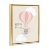Stupell Industries Inspiring Keep On Dreaming Floating Frame Canvas Art, Gold, 25" x 31" - 2 of 4