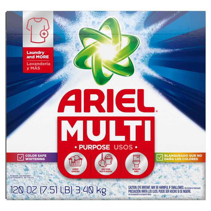 Ariel Laundry Detergent Multi-Purpose Powder - 120oz, 1 of 4