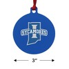 Indiana State University Primary Logo Aluminum Holiday Christmas Tree Ornament - 3 of 4
