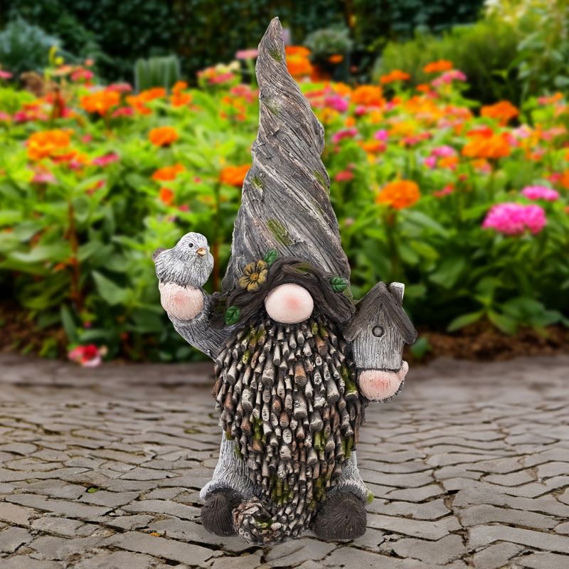 Northlight Gnome with Bird House Outdoor Garden Statue - 26.25", 3 of 10