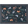 Soft Memory Foam Area Rug for Bedroom and Living Room, Non-Slip Washable Lightweight Carpet, Geometric Floral, Ultra Cozy, Foldable, Easy Care - 2 of 4