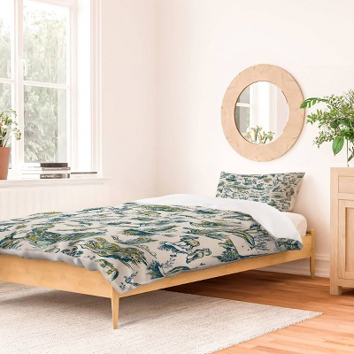 Deny Designs The Whiskey Ginger Grand Canyon National Park Arizona Duvet Cover and Pillow Sham Set Blue