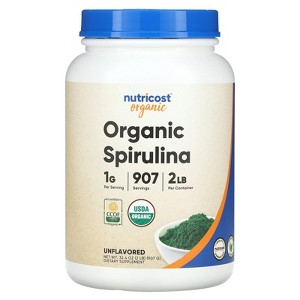 Nutricost Organic Spirulina, Unflavored, 32.4 oz (907 g) - 1 of 2