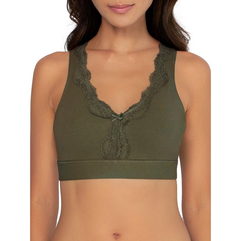 Fruit of the Loom Women's Smoothing Back Full Coverage Wireless Bralette, 2 of 5