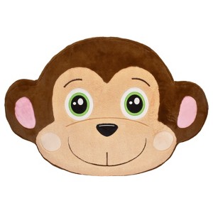 Comfy Monkey Jumbo Plush Inflatable Fluffy Floor Cushion - 1 of 4