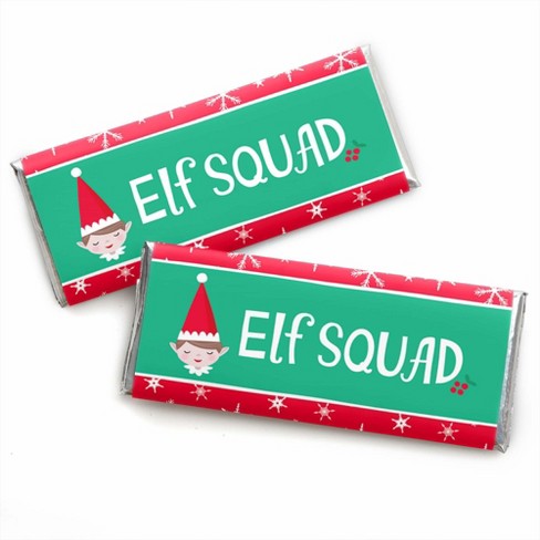 Download Big Dot Of Happiness Elf Squad Candy Bar Wrapper Kids Elf Christmas And Birthday Party Favors Set Of 24 Target