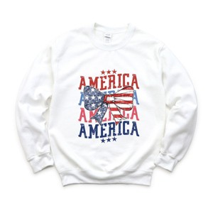Simply Sage Market America Coquette Bow Sweatshirt - 1 of 4