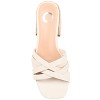 Journee Collection Womens Moree Open Square Toe Block Heel Sandals Ivory 9 - 4 of 4