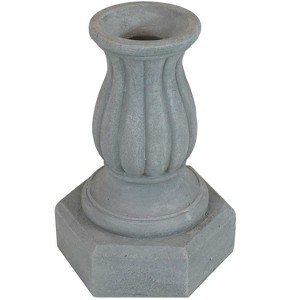 Sunnydaze Contemporary Pillar Indoor/Outdoor Column-Style Gazing Globe Stand for 10 to 12-Inch Gazing Balls - 16" H - Travertine - 1 of 4