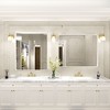 Apmir Rectangular Aluminum Alloy Framed and Tempered Glass Wall Bathroom Vanity Mirror in Matte Black/ Gold/ Silver/ Brown - 3 of 4