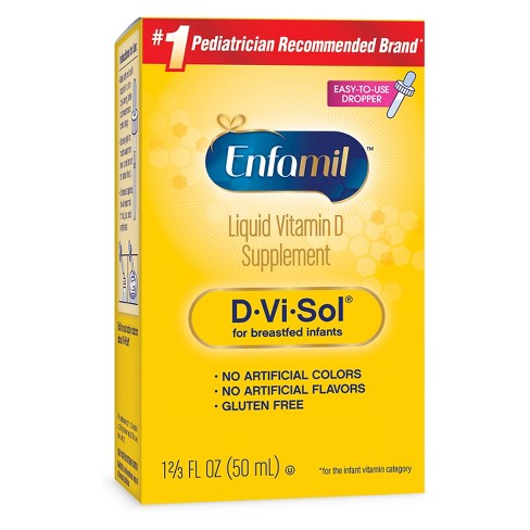 Enfamil D Vi Sol Infant Vitamin D Dietary Supplement Liquid Drops 169oz