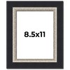 PosterPalooza | Photo Size Embellished Black Picture Frame - UV Acrylic, Foam Board Backing, Hanging Hardware - 2 of 4