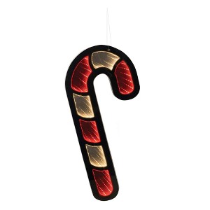 LED Acrylic Infinity Candy Cane – 16"H Indoor Christmas Decoration By Melrose - 1 of 3