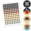 Big Dot of Happiness Pirate Ship Adventures - Skull Birthday Party Round Candy Sticker Favors - Labels Fits Chocolate Candy (1 sheet of 108) - 2 of 4