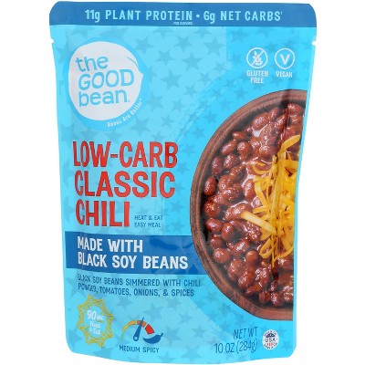 The Good Bean Black Soy Beans Low-carb Classic Chili - Case Of 4 - 10 ...