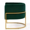 Vatros Upholstered Accent Chair Leisure Chair with Curve Backrest - 4 of 4