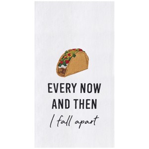 C&F Home Taco "Every Now and Then I Fall Apart" Funny Humorous 100% Cotton Flour Sack Kitchen Dishtowel - 1 of 3