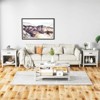 Nightstand with Drawer & Shelf ¨C Rustic Wood Bedside Table for Bedroom & Living Room (56x45x60cm, Gray) ¨C Compact End Table with Storage - 2 of 4