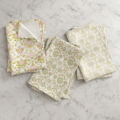 Patina Vie Charming Floral Cotton Kitchen Towels