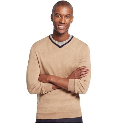 Club Room Mens Merino Wool V-Neck Pullover Sweater