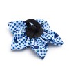 The Worthy Dog Gingham Whales Flower Accessory - 2 of 3