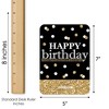 Big Dot of Happiness Adult Happy Birthday - Gold - Find the Guest Bingo Cards and Markers - Birthday Party Bingo Game - Set of 18 - 4 of 4